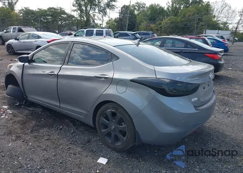 2013 Hyundai Elantra Limited from USA, damaged, VIN KMHDH4AEXDU937606